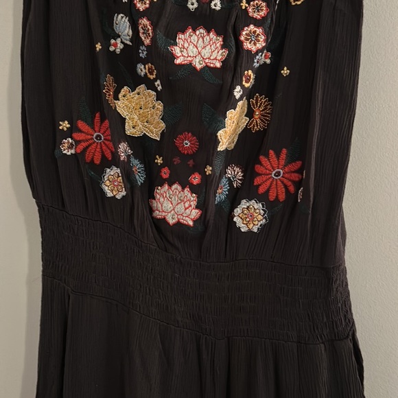 Xhilaration strapless jumpsuit - Grey with embroidered top. Size M - Picture 6 of 6